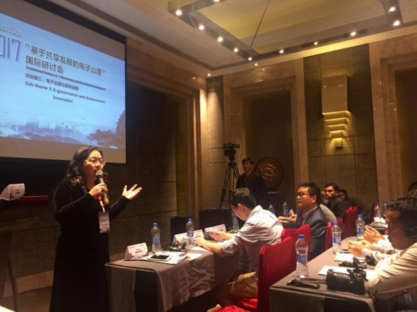 Professor Xiaomi An presented in the Conference 